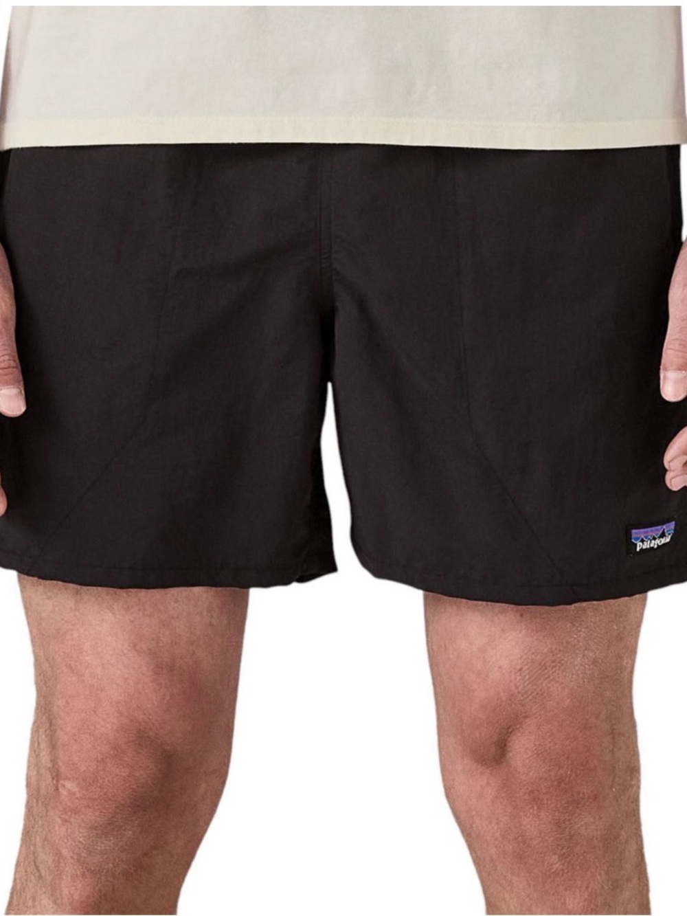 Patagonia Men’s 5 inch baggie shorts Black Athletic Running medium